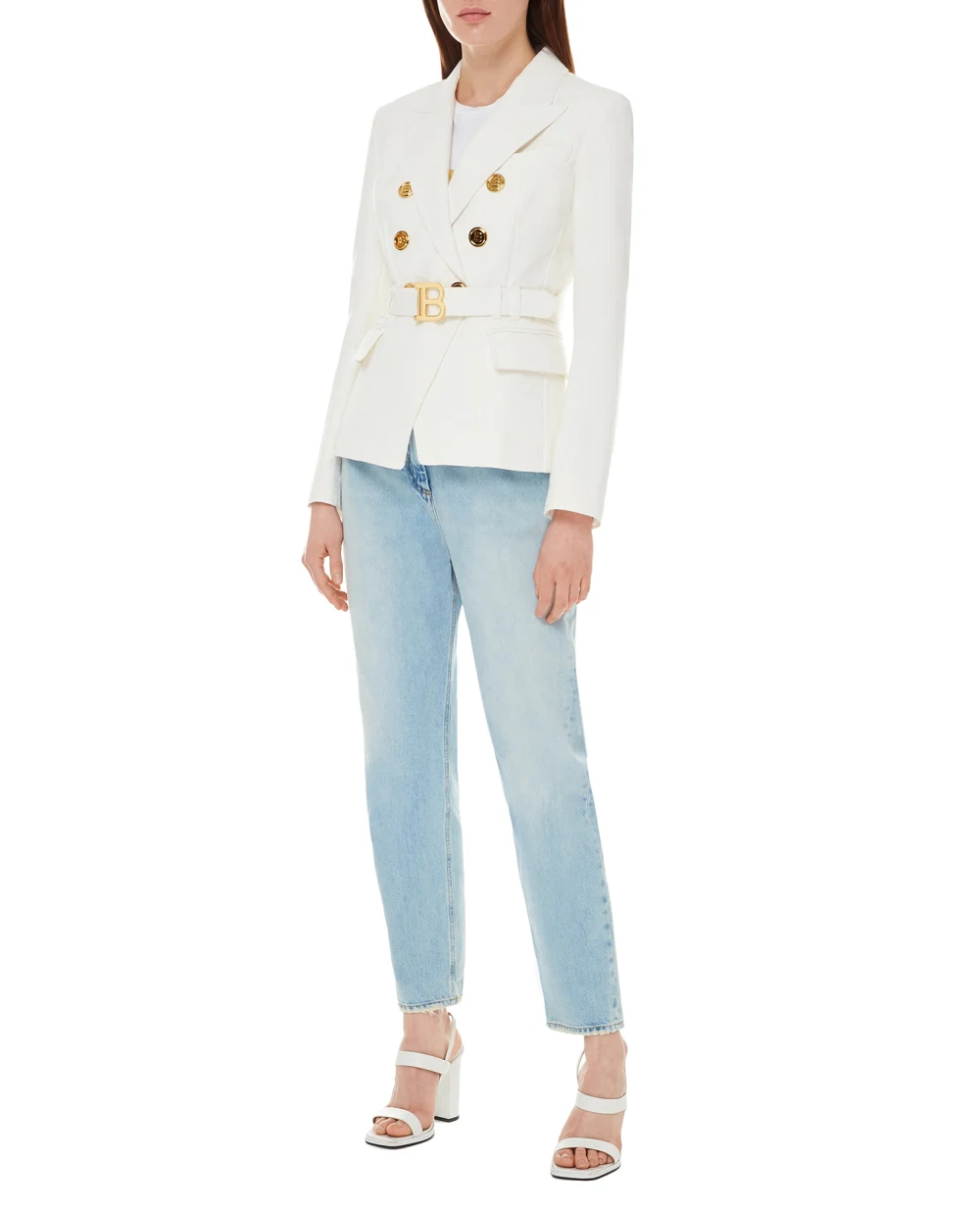 Жакет Balmain XF1SG050DB54, белый цвет • Купить в интернет-магазине Kameron