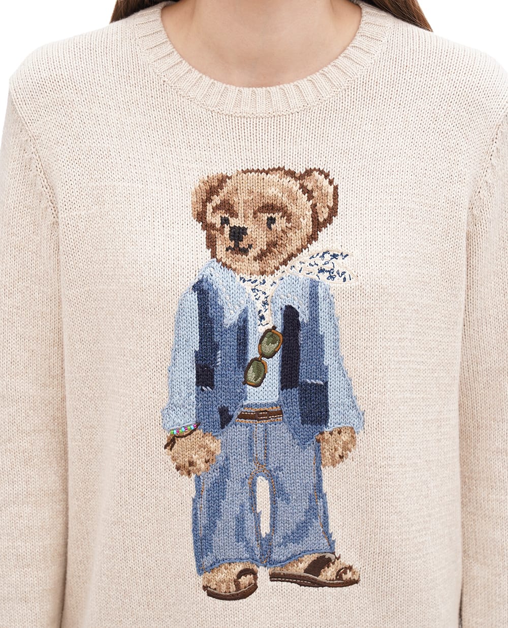 Джемпер Polo Bear Polo Ralph Lauren 211906075001, бежевый цвет • Купить в интернет-магазине Kameron