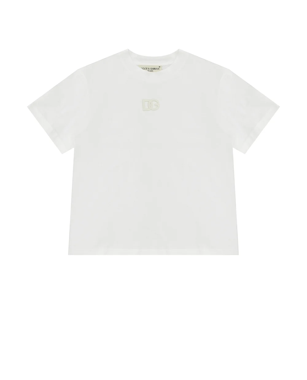 Детская футболка Dolce&Gabbana Kids L4JTEH-G7I0O-B, белый цвет • Купить в интернет-магазине Kameron