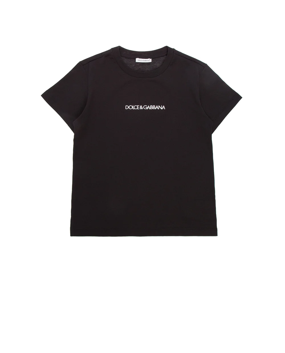 Детская футболка Dolce&Gabbana Kids L4JT7N-G7STN-S, черный цвет • Купить в интернет-магазине Kameron