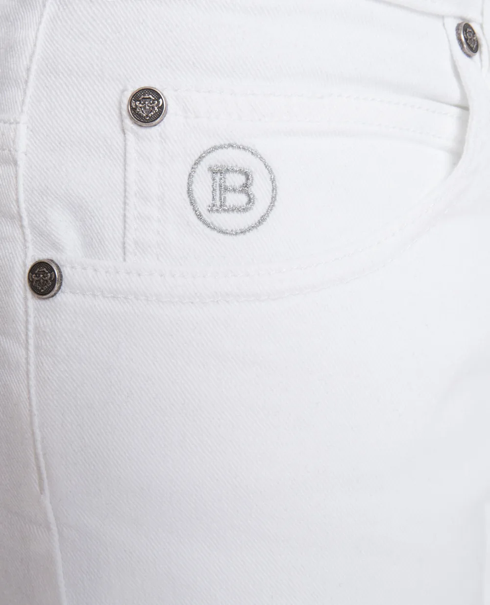 Штани Balmain TH05230Z294, білий колір • Купити в інтернет-магазині Kameron