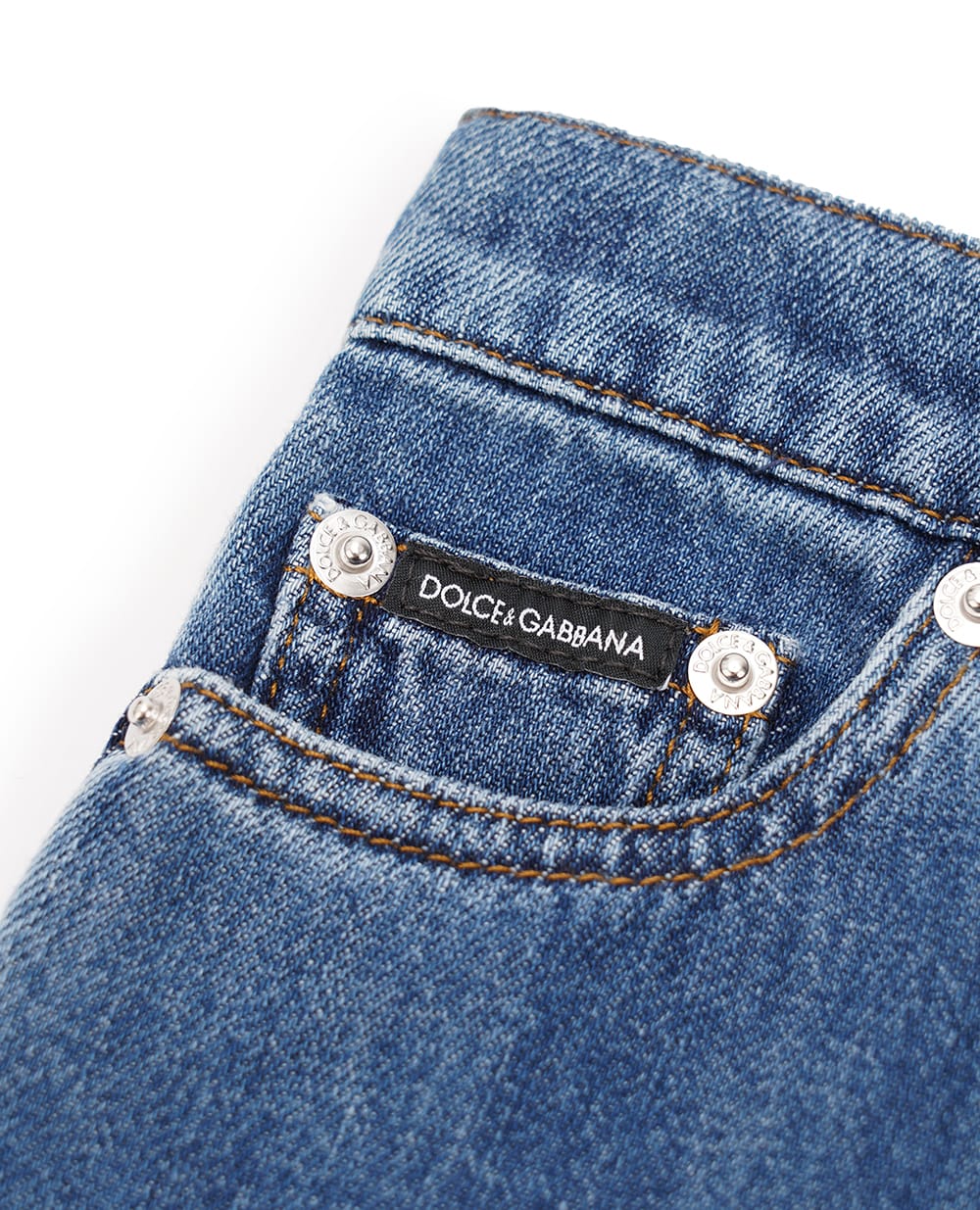 Детские джинсы Dolce&Gabbana Kids L42F75-LDC67-B, синий цвет • Купить в интернет-магазине Kameron