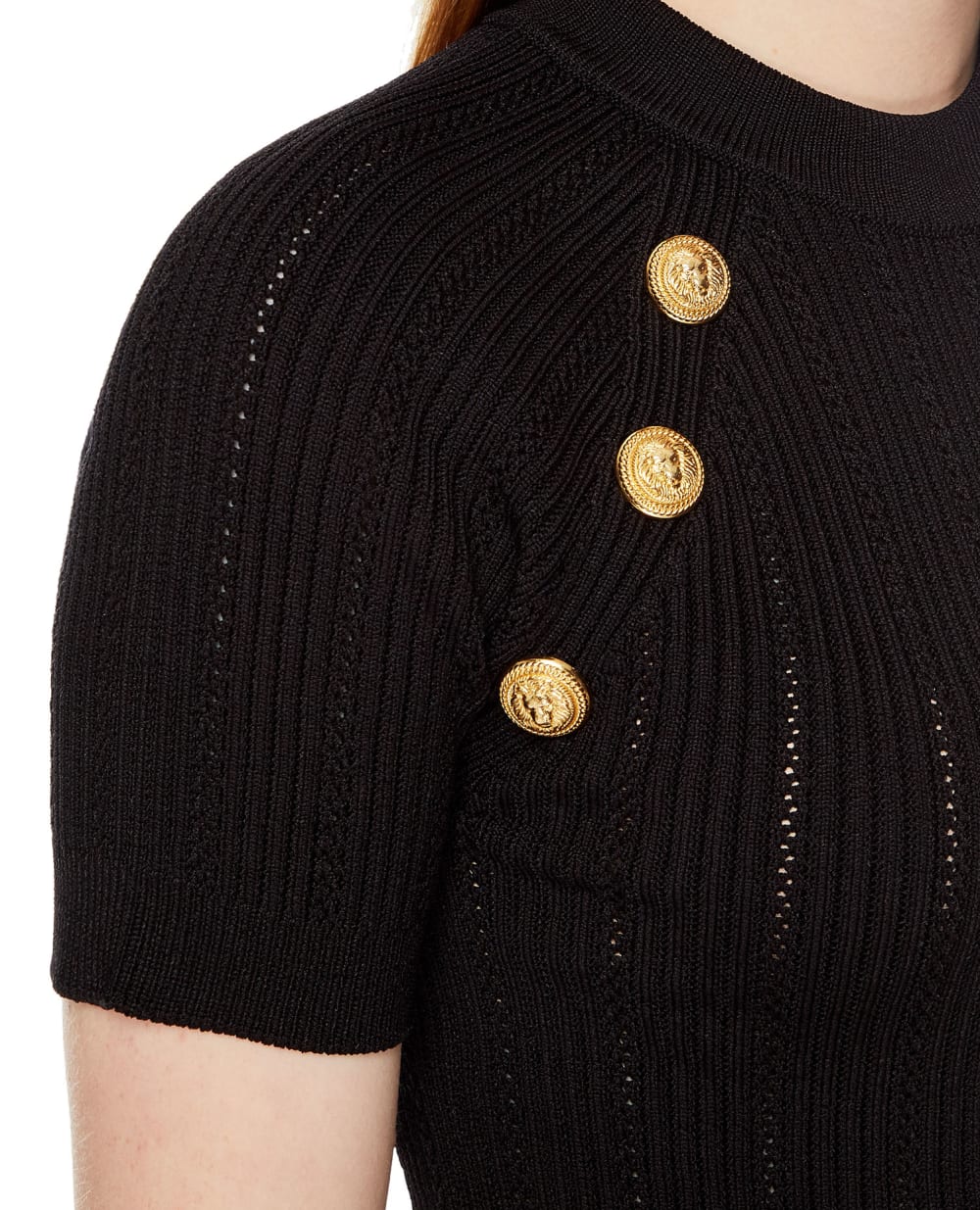 Джемпер Balmain YF1AL075KB39, черный цвет • Купить в интернет-магазине Kameron