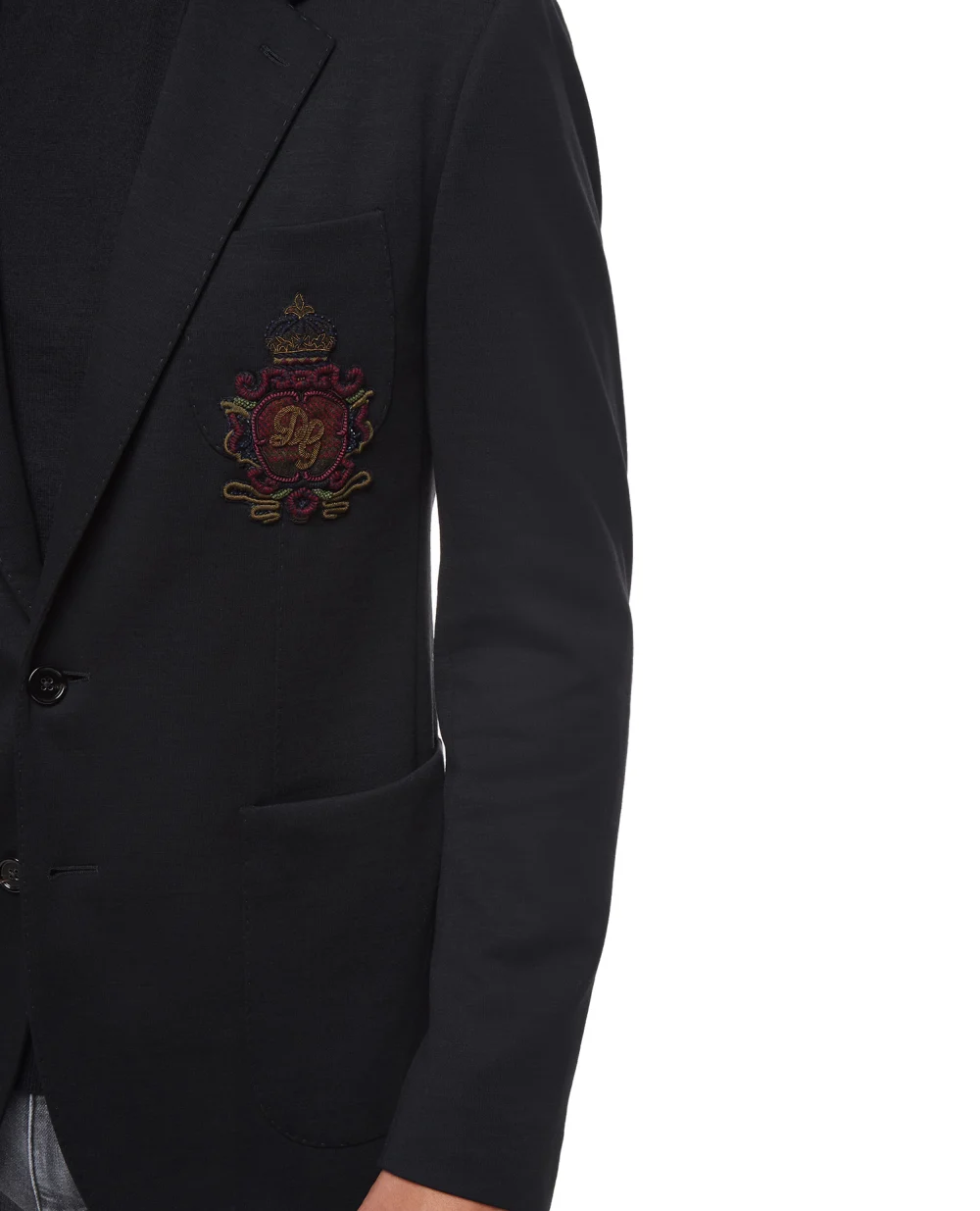 Шерстяной блейзер Dolce&Gabbana G2PU9Z-HU7DW, черный цвет • Купить в интернет-магазине Kameron
