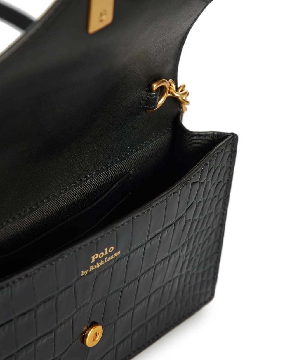 Кожаная сумка Polo Ralph Lauren 427876305001, черный цвет • Купить в интернет-магазине Kameron