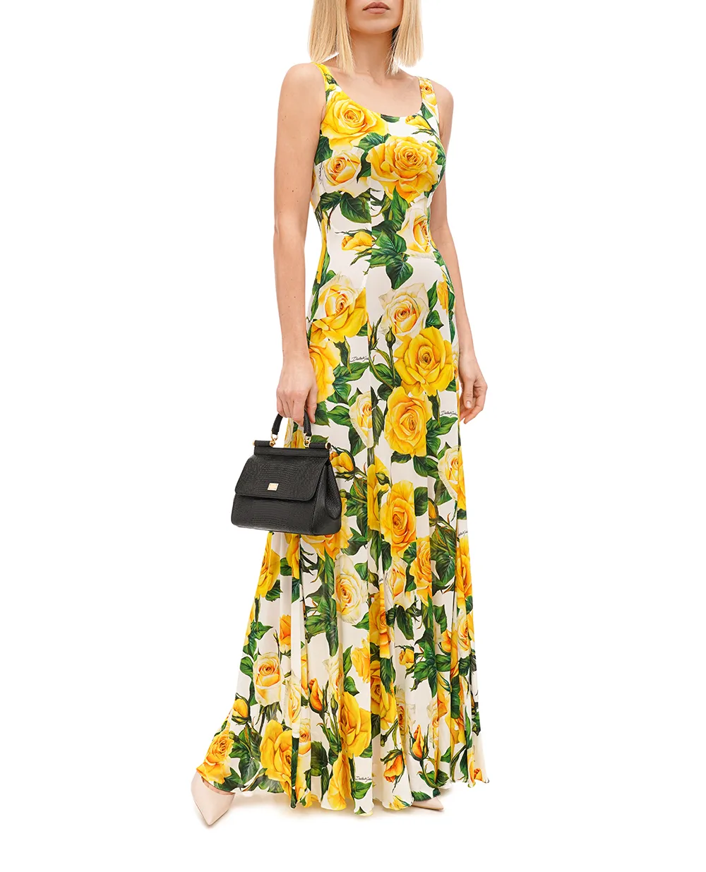 Кожаная сумка Sicily Medium Dolce&Gabbana BB6003-A1095, черный цвет • Купить в интернет-магазине Kameron