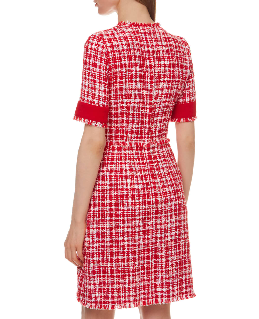Твидовое платье Dolce&Gabbana F6J0JT-FMMFR, красный цвет • Купить в интернет-магазине Kameron