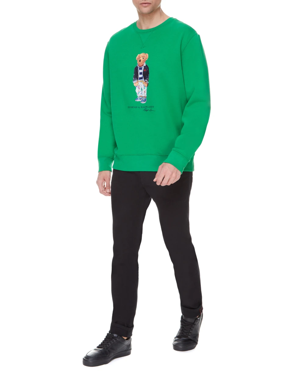 Свитшот Polo Ralph Lauren 710853308007, зеленый цвет • Купить в интернет-магазине Kameron