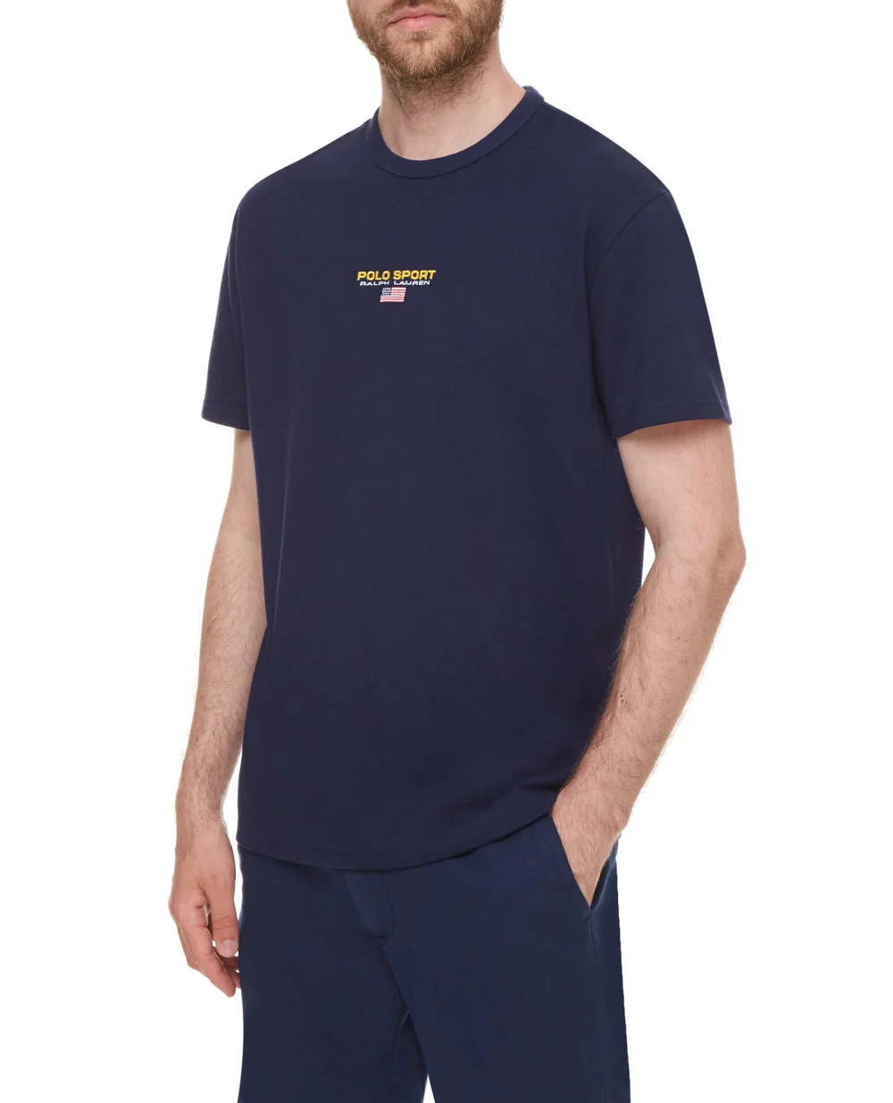 Футболка Polo Ralph Lauren 710836755005, синий цвет • Купить в интернет-магазине Kameron