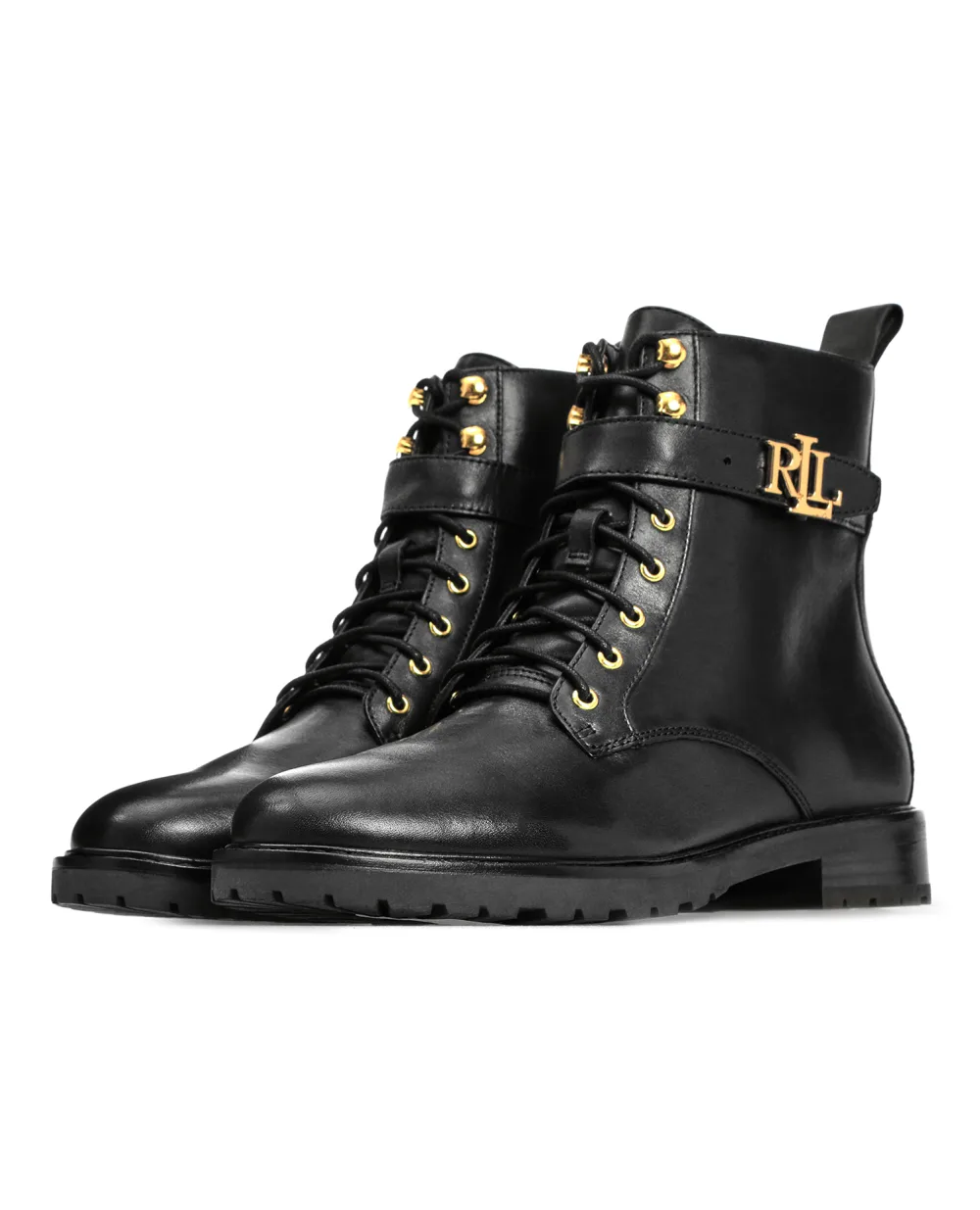 Кожаные ботинки Polo Ralph Lauren 802838413001, черный цвет • Купить в интернет-магазине Kameron