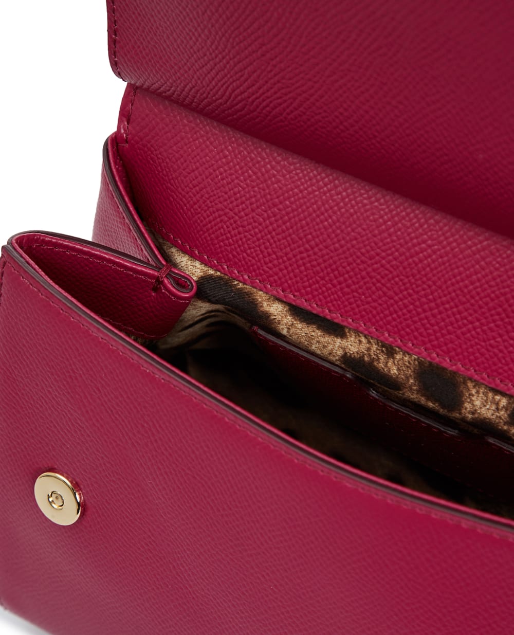 Кожаная сумка Sicily Medium Dolce&Gabbana BB6003-A1001, фуксия цвет • Купить в интернет-магазине Kameron