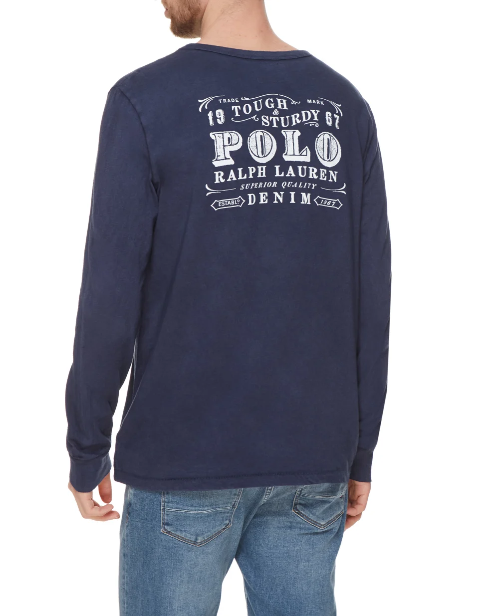 Лонгслив Polo Ralph Lauren 710850538003, синий цвет • Купить в интернет-магазине Kameron
