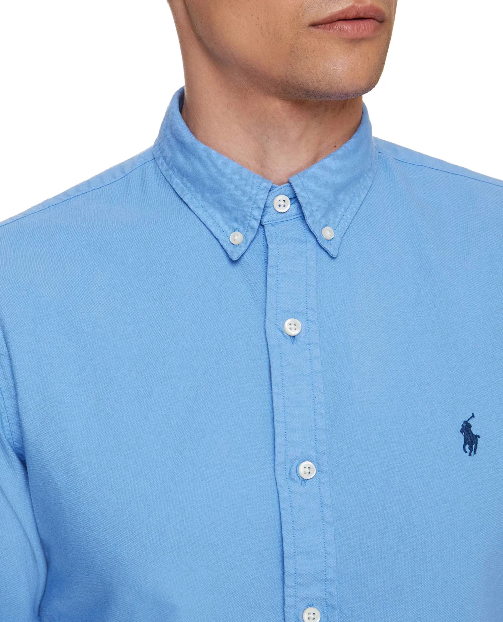 Рубашка Polo Ralph Lauren 710804257015, голубой цвет • Купить в интернет-магазине Kameron