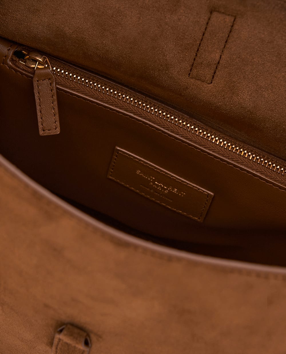 Сумка Le 5 À 7 smail Saint Laurent 713938-1U80W, коричневый цвет • Купить в интернет-магазине Kameron