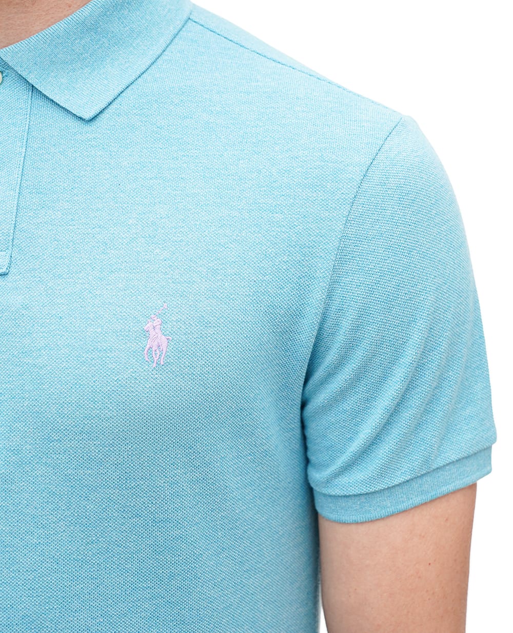 Поло Mesh Polo Ralph Lauren 710680784368, бирюзовый цвет • Купить в интернет-магазине Kameron