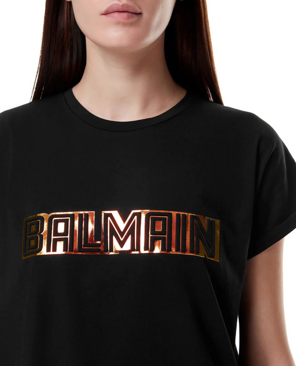 Футболка Balmain WF0EF010B098, черный цвет • Купить в интернет-магазине Kameron