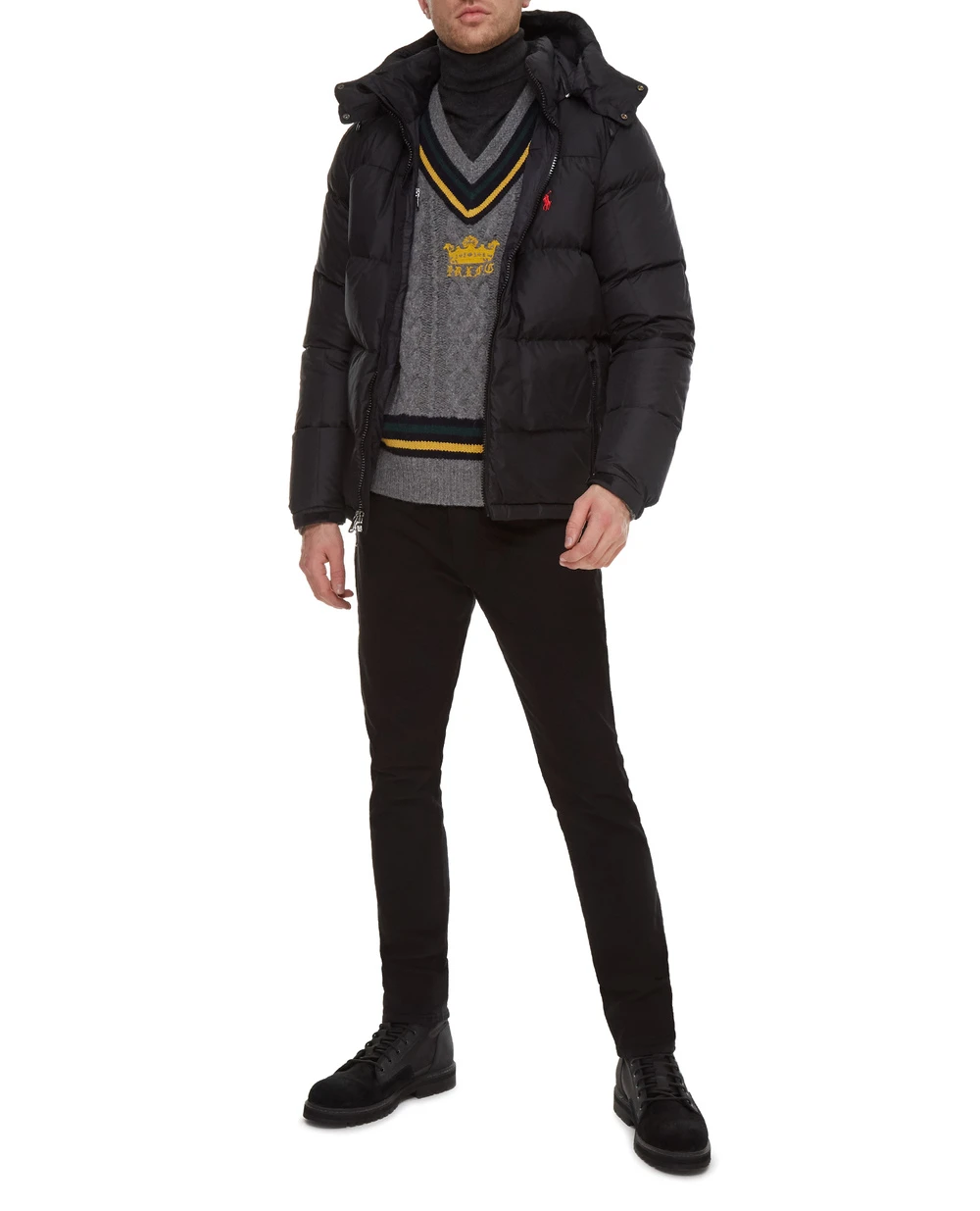 Пуховик Polo Ralph Lauren 710810936001, черный цвет • Купить в интернет-магазине Kameron