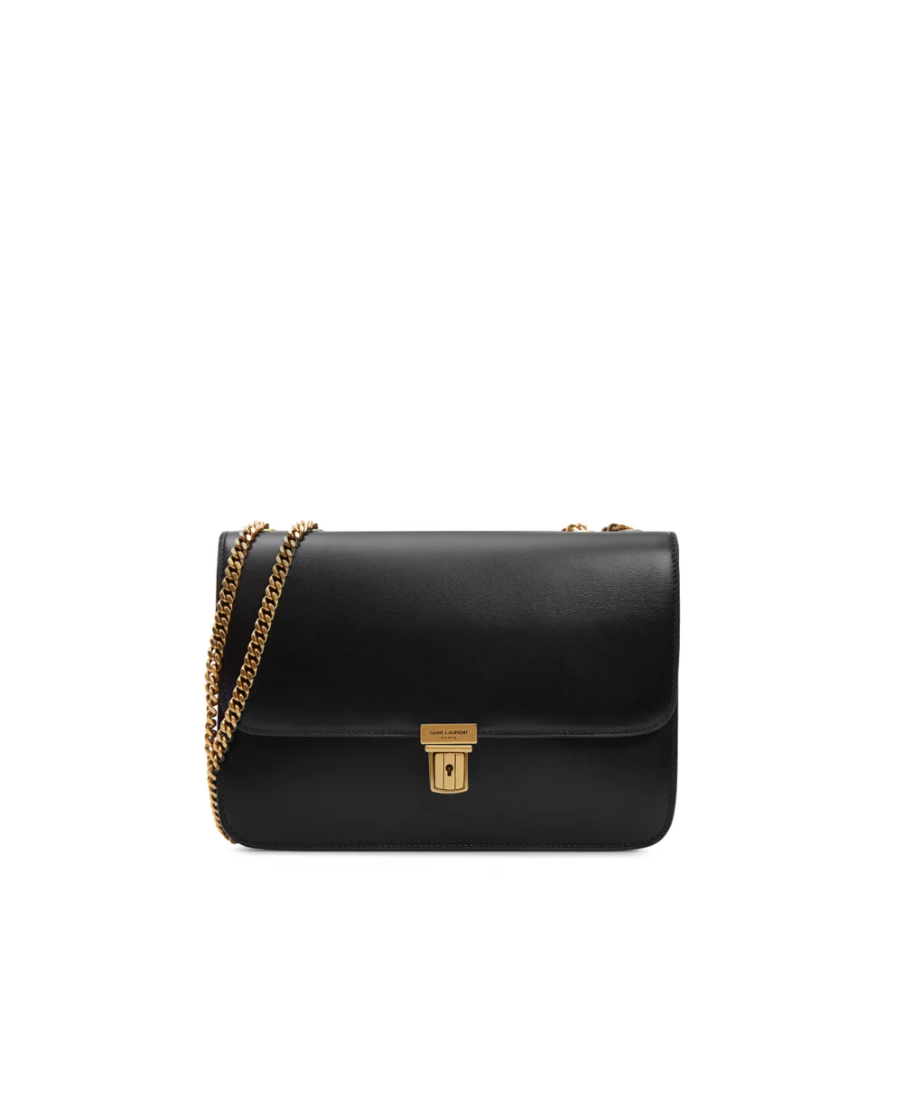 Кожаная сумка Tuc Chain Saint Laurent 640546-1YF0W-, черный цвет • Купить в интернет-магазине Kameron