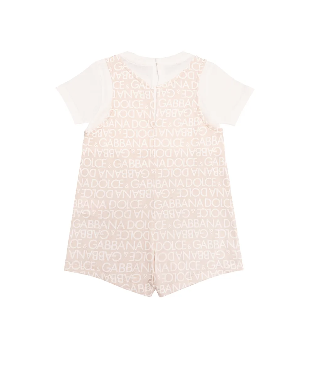 Детский ромпер Dolce&Gabbana Kids L1JO6K-G7L5G, белый цвет • Купить в интернет-магазине Kameron