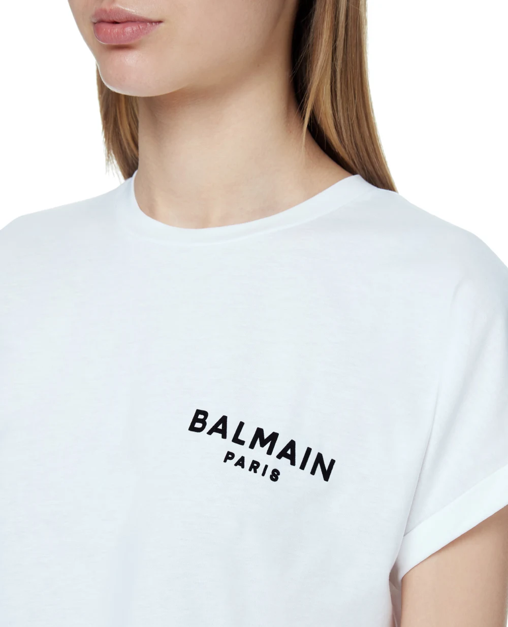 Футболка Balmain VF11351B013, білий колір • Купити в інтернет-магазині Kameron