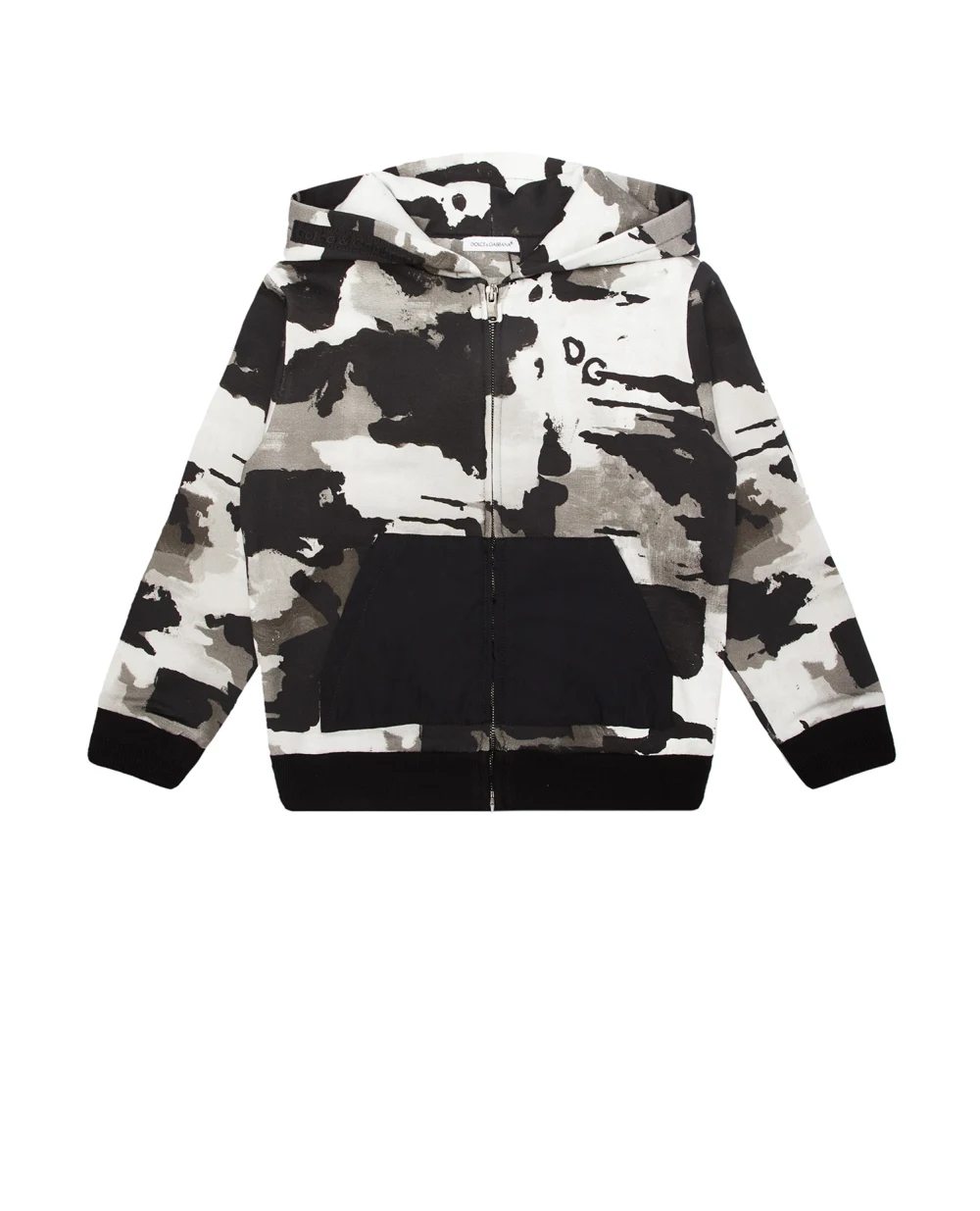 Худи Dolce&Gabbana Kids L4JW9W-HS7E1-S, серый цвет • Купить в интернет-магазине Kameron