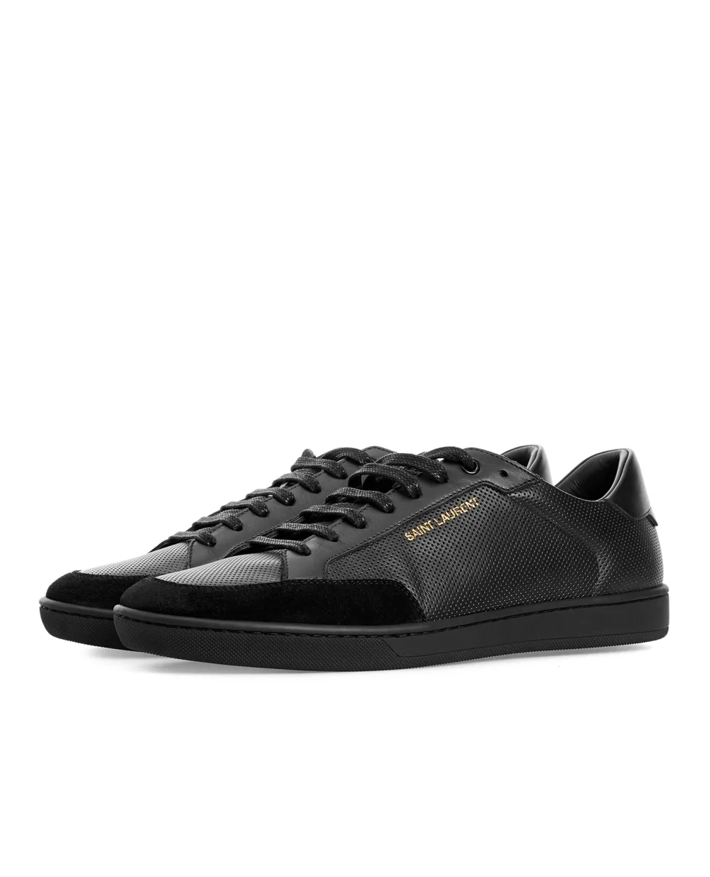 Кожаные сникеры Court Classic Saint Laurent 603223-1JZ30, черный цвет • Купить в интернет-магазине Kameron