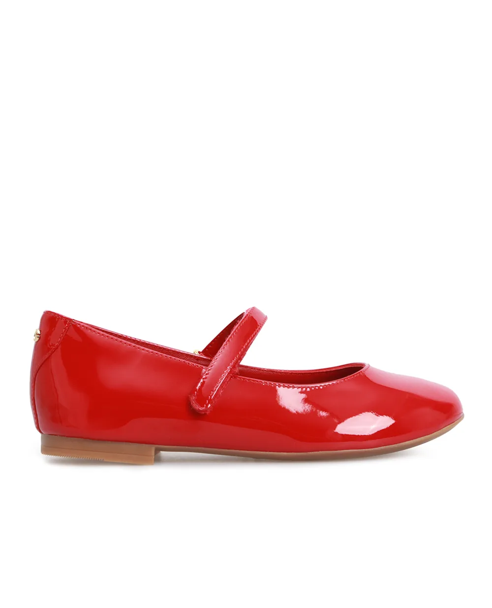 Детские лаковые балетки Dolce&Gabbana Kids D10699-A1328-M-, красный цвет • Купить в интернет-магазине Kameron