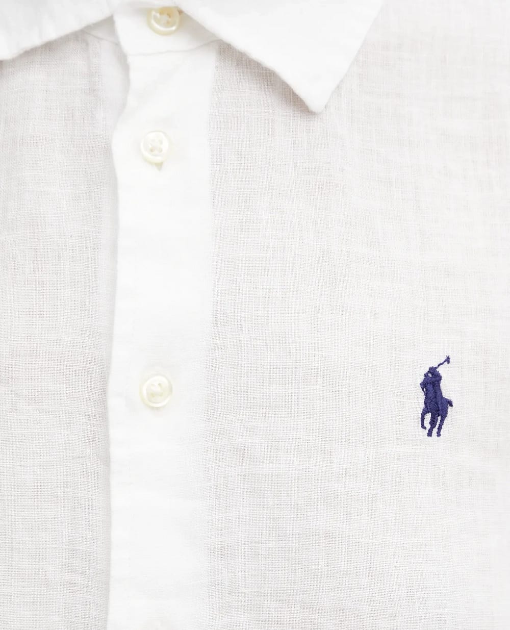 Лляна сорочка з коротким рукавом Polo Ralph Lauren 211973366505, білий колір • Купити в інтернет-магазині Kameron