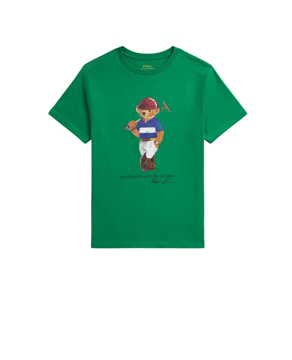 Детская футболка Polo Bear Polo Ralph Lauren Kids 323A96607001, зеленый цвет • Купить в интернет-магазине Kameron