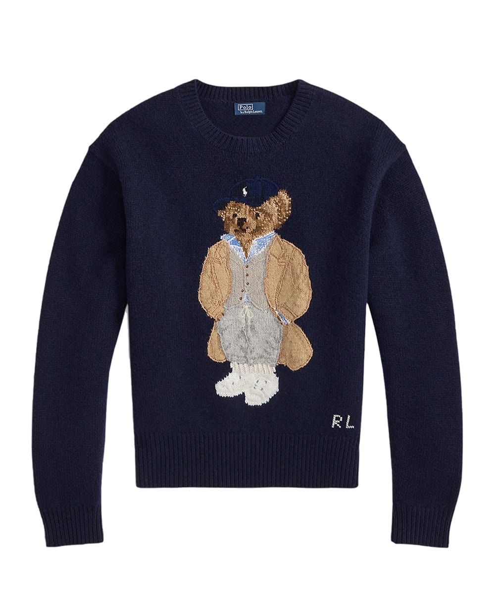 Свитер из шерсти и кашемира Polo Bear Polo Ralph Lauren 211972139001, темно-синий цвет • Купить в интернет-магазине Kameron