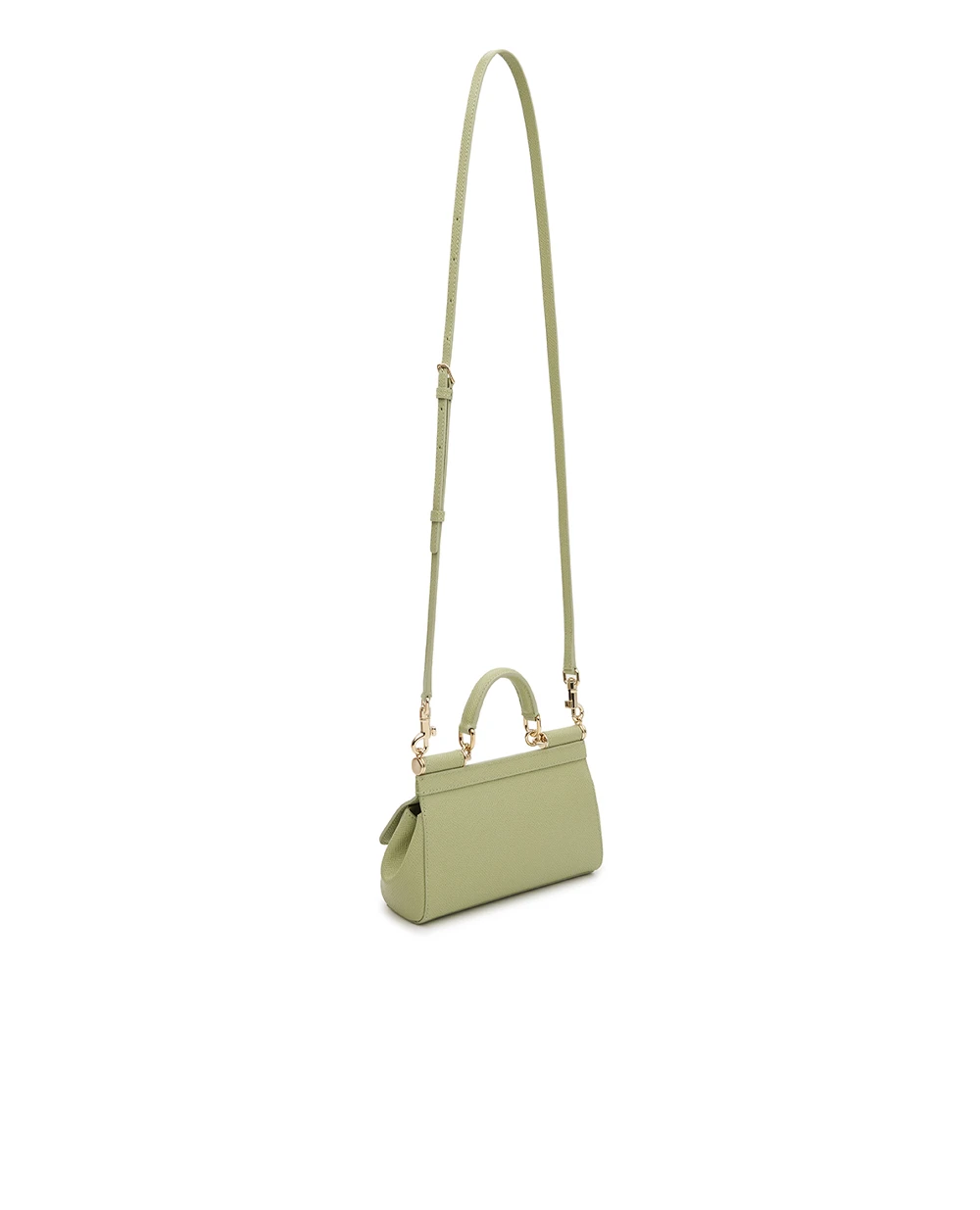 Сумка Sicily Small из телячьей кожи Dolce&Gabbana BB7116-B1001, светло-зеленый цвет • Купить в интернет-магазине Kameron