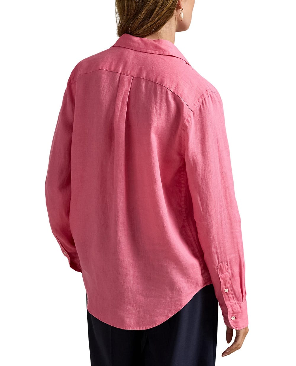 Льняная рубашка Polo Ralph Lauren 211970730504, розовый цвет • Купить в интернет-магазине Kameron