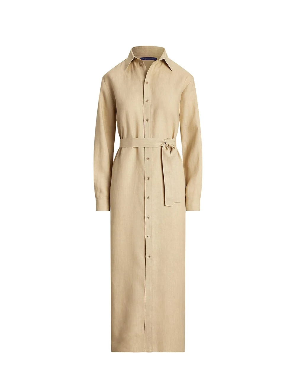 Льняное платье Ralph Lauren Collection 290955061005, бежевый цвет • Купить в интернет-магазине Kameron
