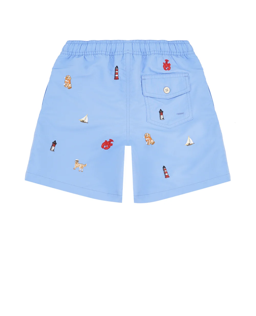 Детские плавательные шорты Polo Ralph Lauren Kids 323964515001, голубой цвет • Купить в интернет-магазине Kameron