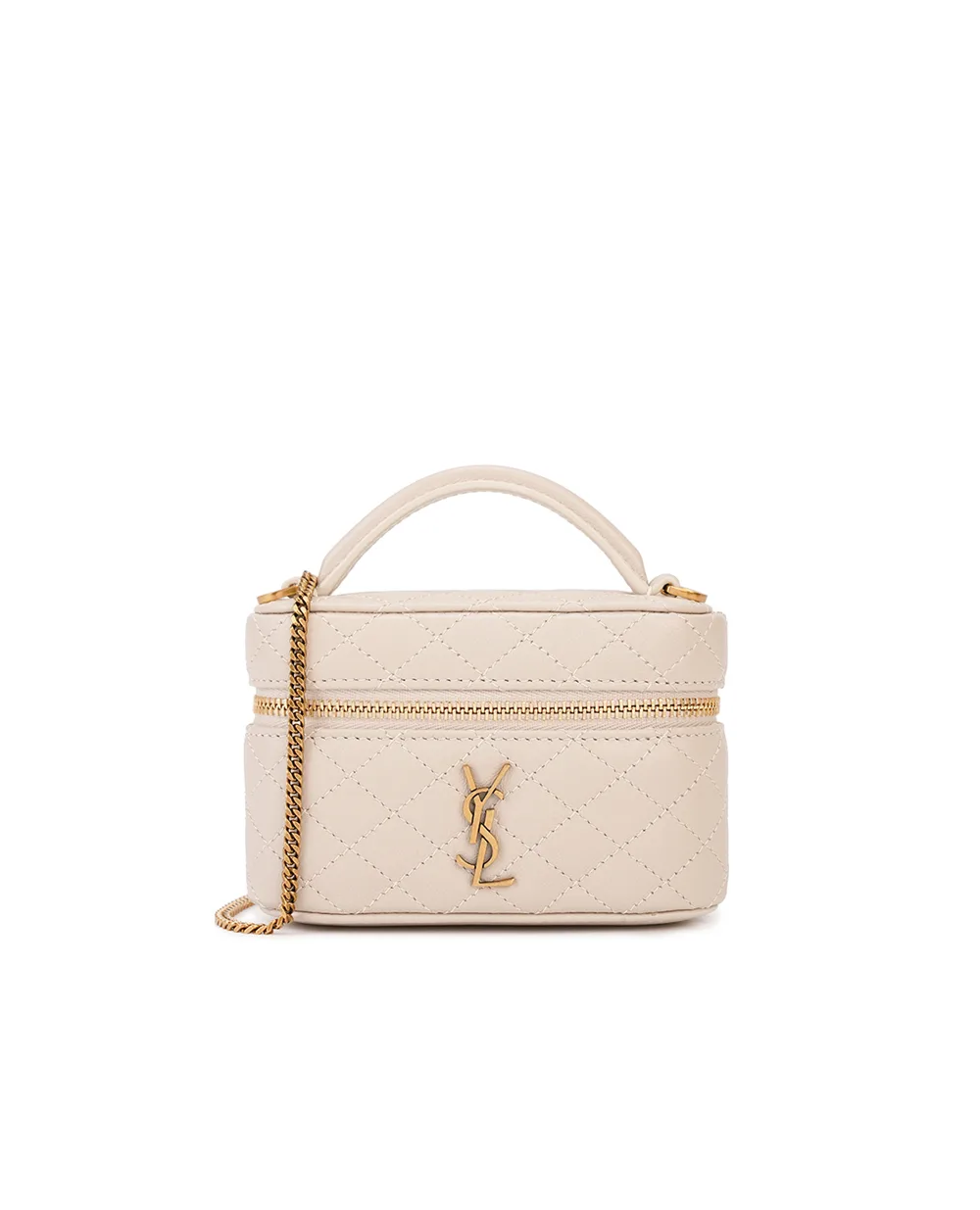 Кожаная сумка Gaby Micro Saint Laurent 819285-1EL07, кремовый цвет • Купить в интернет-магазине Kameron