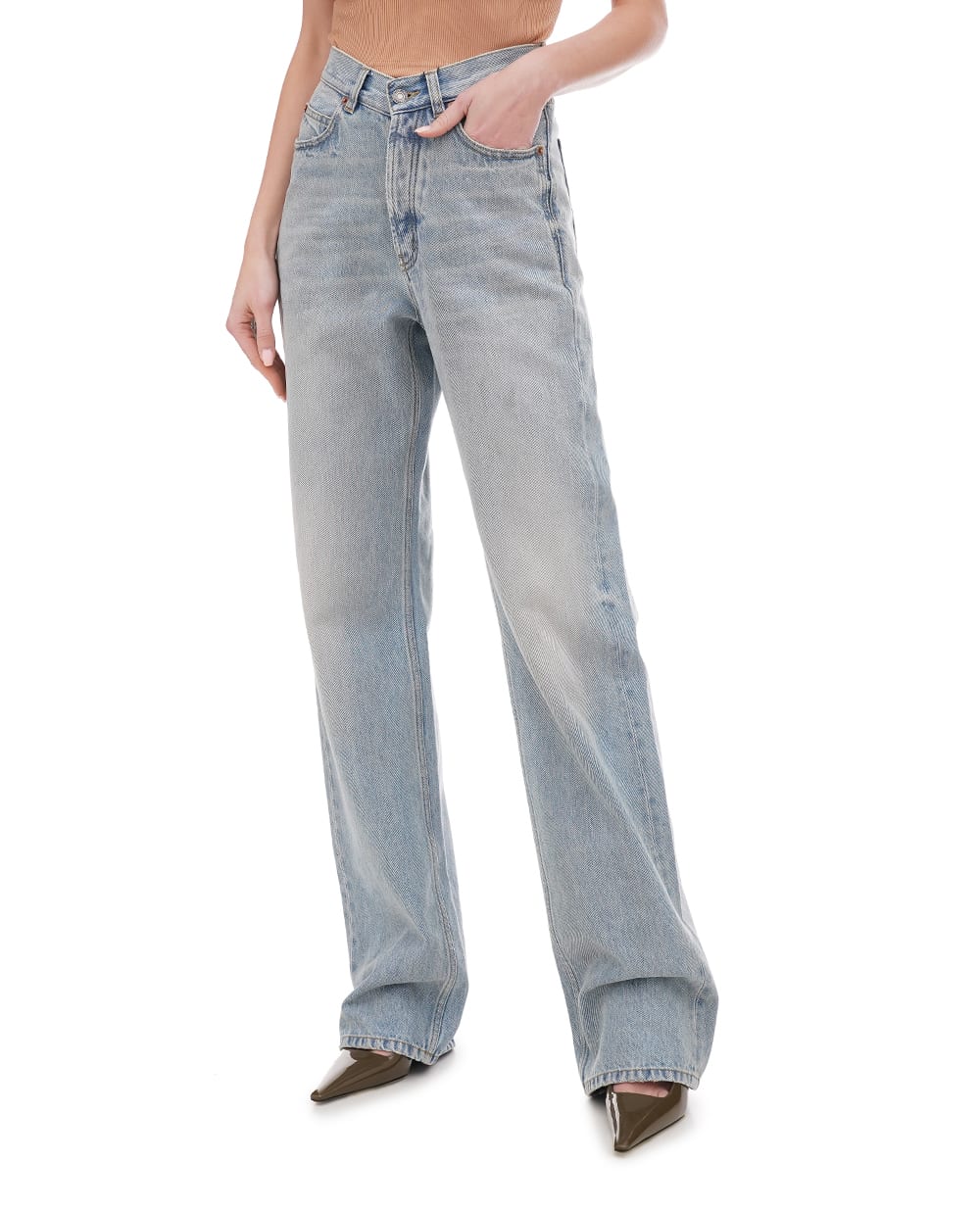 Джинсы Saint Laurent 823600-Y21KD, голубой цвет • Купить в интернет-магазине Kameron