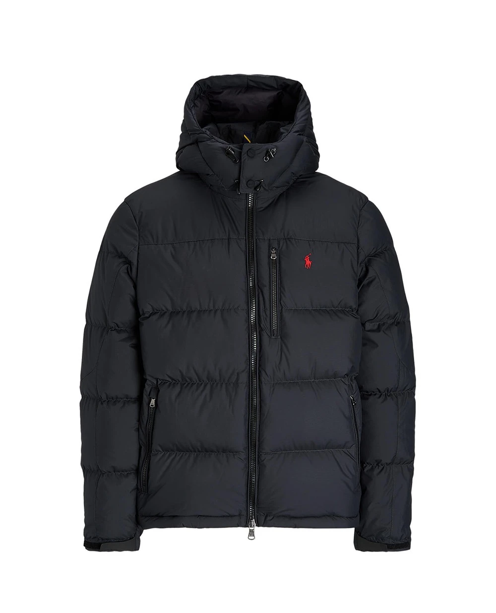 Куртка пуховик с капюшоном Gorham Down Polo Ralph Lauren 710968278001, черный цвет • Купить в интернет-магазине Kameron