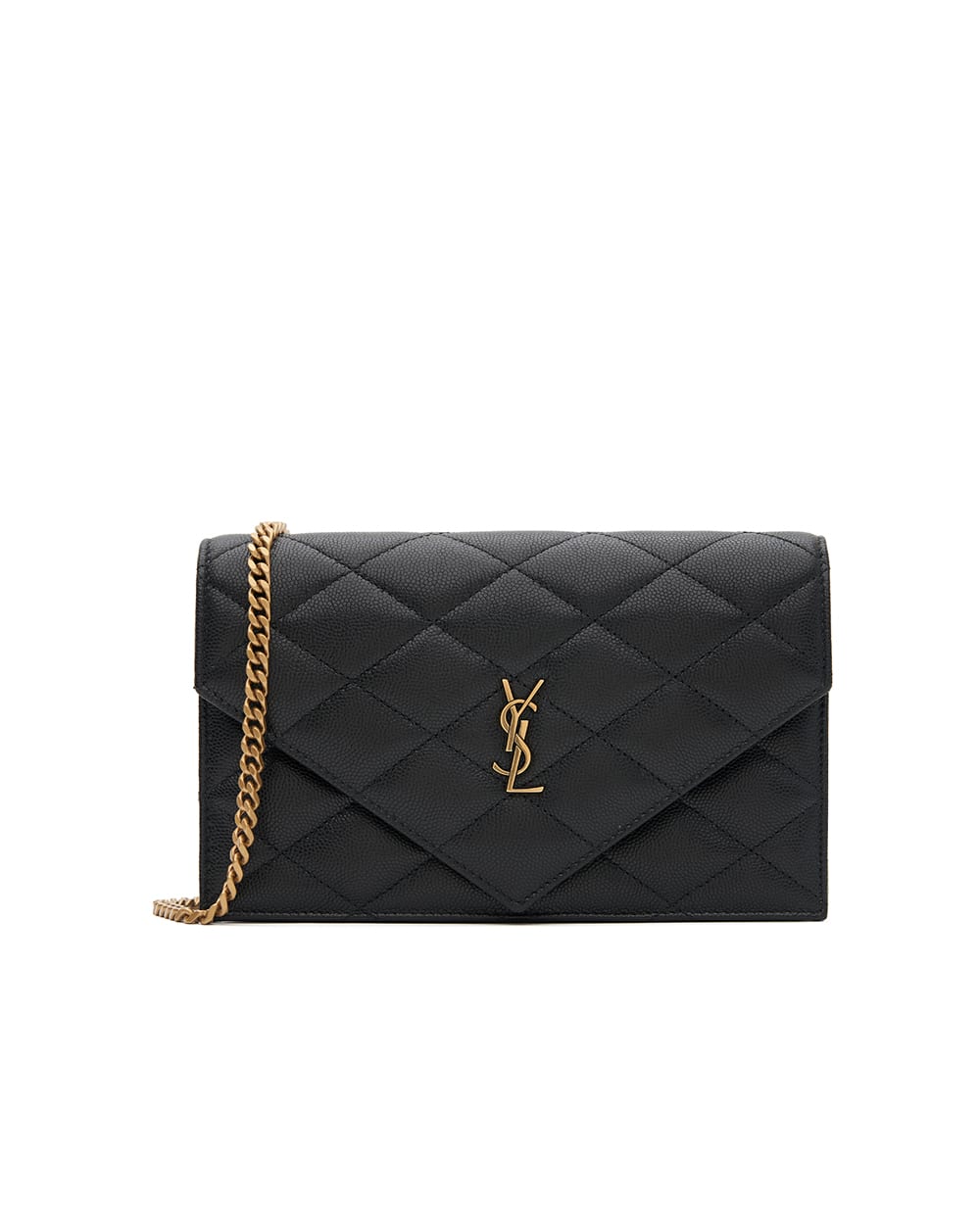 Сумка PARIS з овечої шкіри Saint Laurent 871149-AAGOZ, чорний колір • Купити в інтернет-магазині Kameron