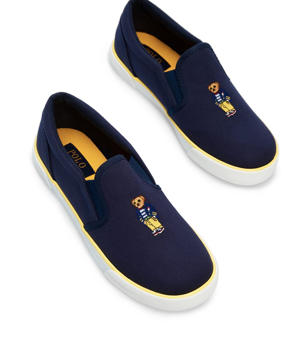 Слипоны Polo Ralph Lauren Kids RF103067-T, синий цвет • Купить в интернет-магазине Kameron