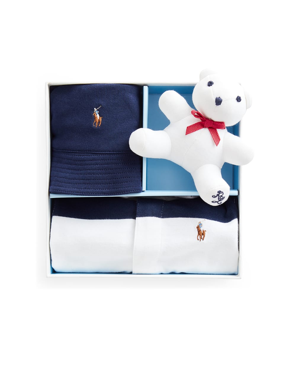 Подарочный набор (панама, футболка, игрушка) Polo Ralph Lauren Kids 320836337001, разноцветный цвет • Купить в интернет-магазине Kameron