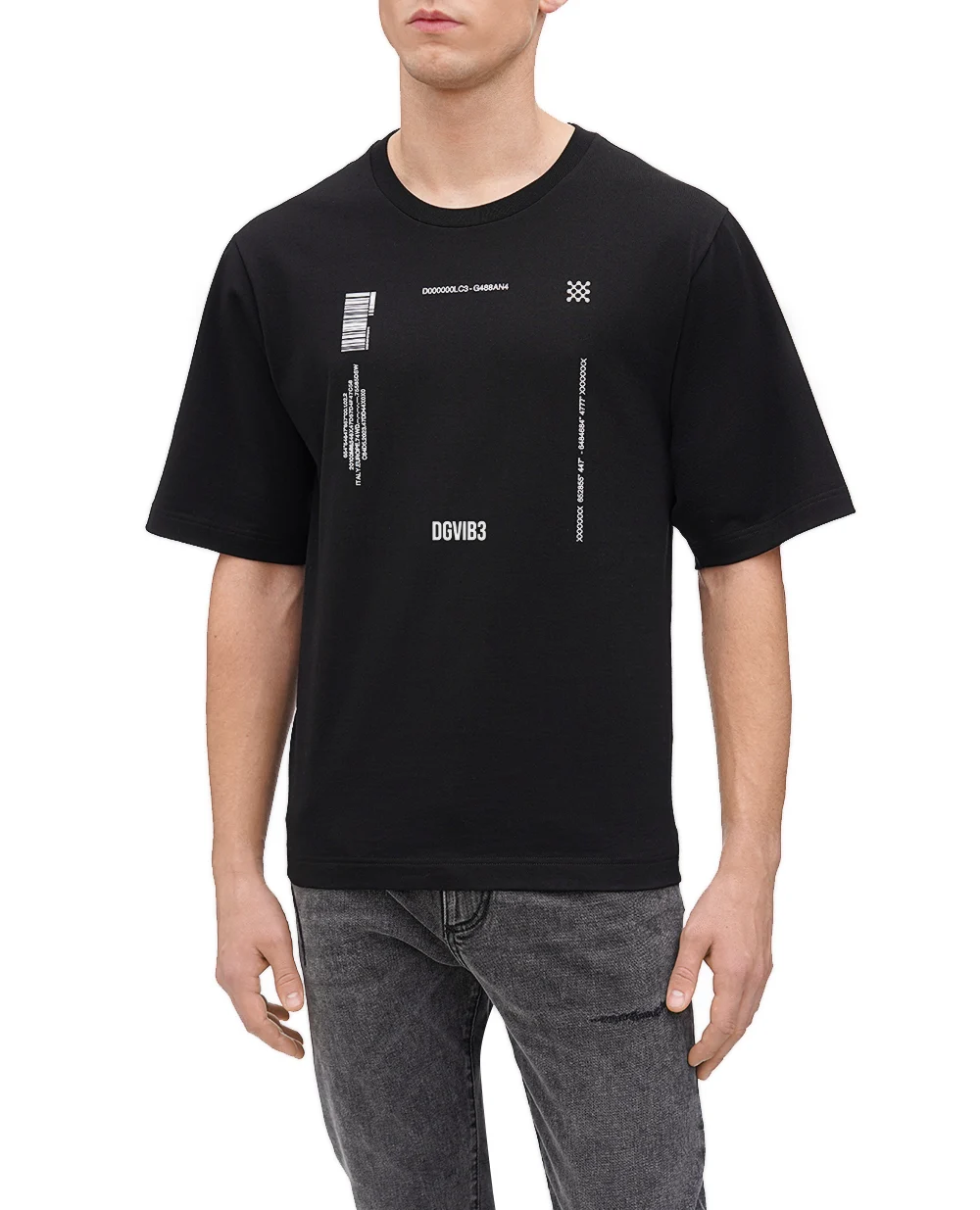 Футболка DGVIB3 Dolce&Gabbana G8PB8T-G7K3B, черный цвет • Купить в интернет-магазине Kameron