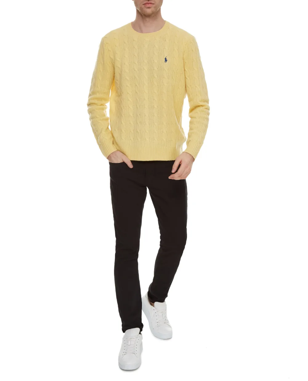Шерстяной джемпер Polo Ralph Lauren 710719546028, желтый цвет • Купить в интернет-магазине Kameron