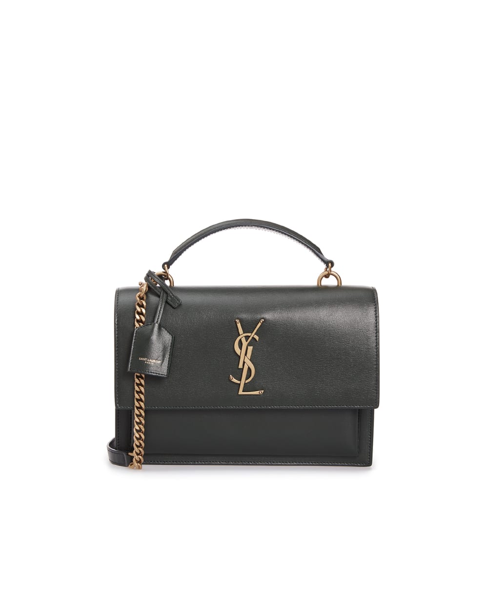 Кожаная сумка Sunset Saint Laurent 634723-D420W-, зеленый цвет • Купить в интернет-магазине Kameron