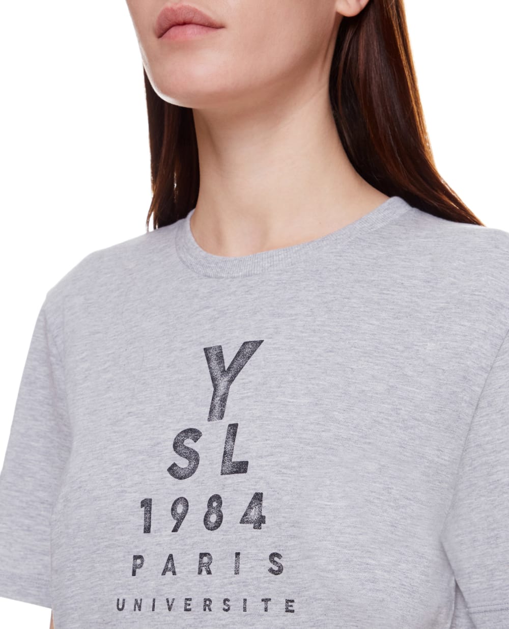 Футболка Saint Laurent 673414-Y36LY, серый цвет • Купить в интернет-магазине Kameron