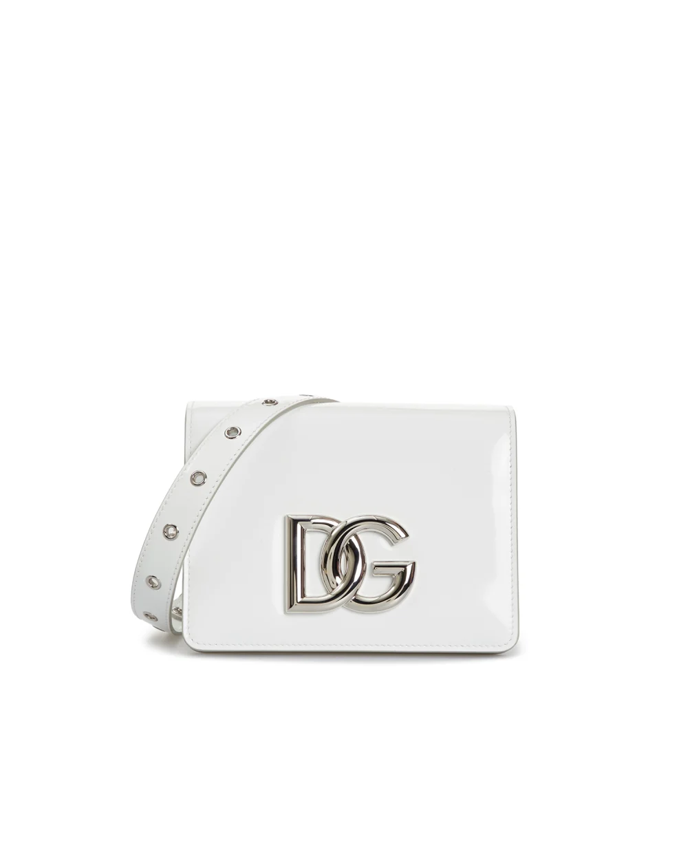 Кожаная сумка Dolce&Gabbana BB7037-AI413, белый цвет • Купить в интернет-магазине Kameron