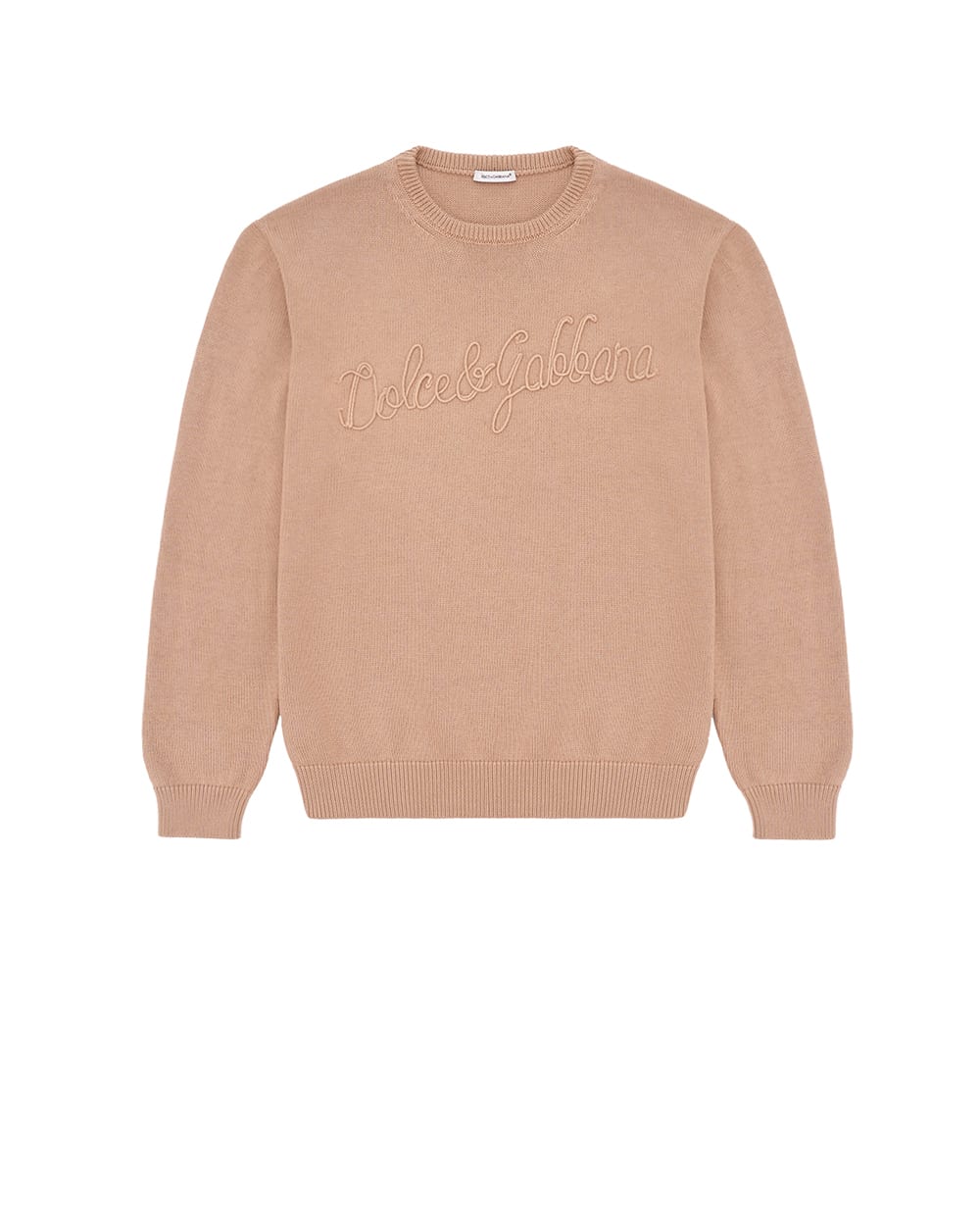 Детский свитшот Dolce&Gabbana Kids L4KWE2-JBCE0-S, бежевый цвет • Купить в интернет-магазине Kameron