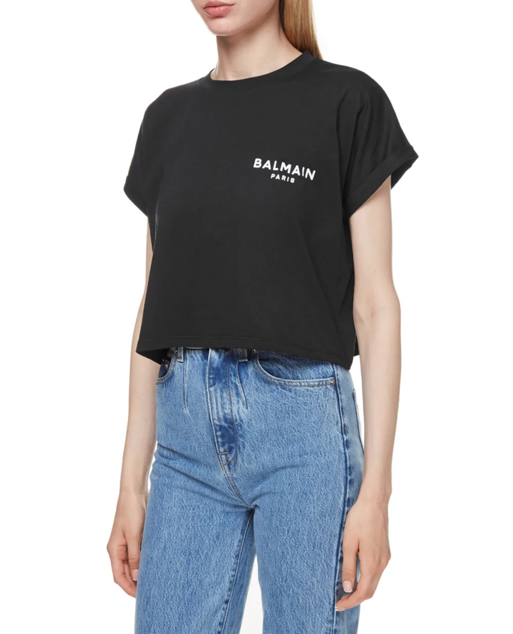 Футболка Balmain WF1EE005B013, черный цвет • Купить в интернет-магазине Kameron