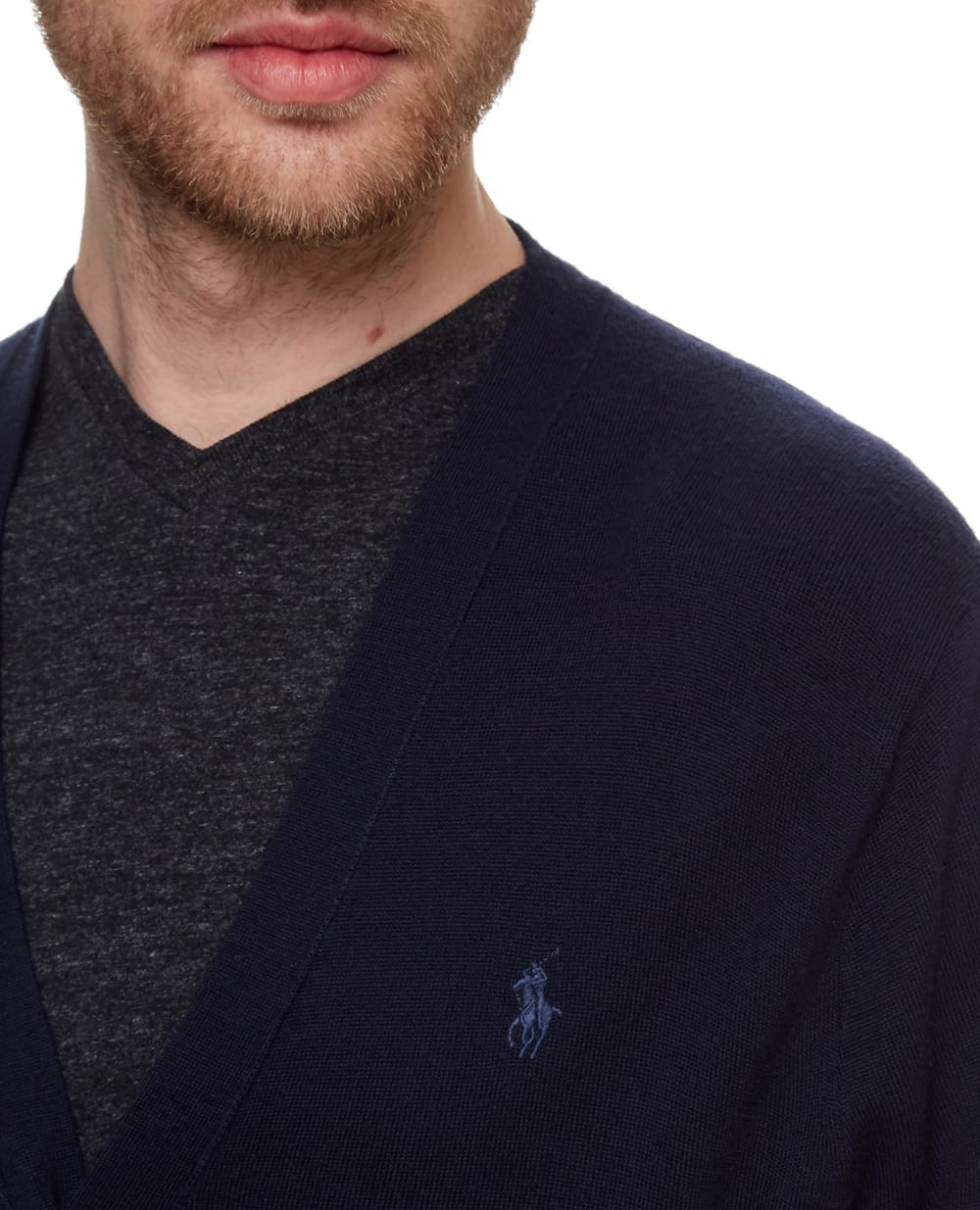 Шерстяной кардиган Polo Ralph Lauren 710722672001, синий цвет • Купить в интернет-магазине Kameron