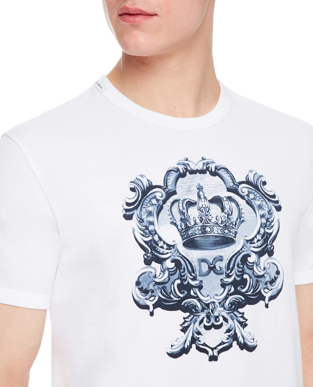 Футболка Dolce&Gabbana G8JX7T-FI76F, белый цвет • Купить в интернет-магазине Kameron