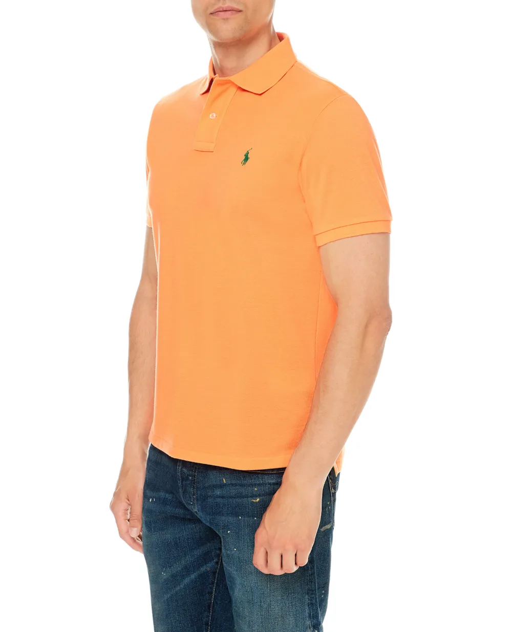 Поло Polo Ralph Lauren 710804077024, оранжевый цвет • Купить в интернет-магазине Kameron